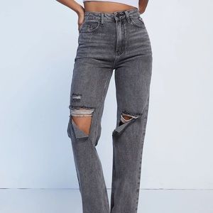 PacSun Washed Black Ripped '90s Boyfriend Jeans